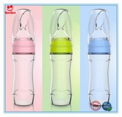 120ml Muti-functional Squeeze Silicone Spoon Feeder