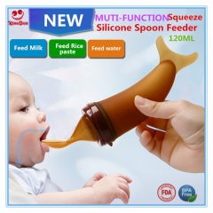 Dolphins Design 4oz Soft Hygienic Silicone Spoon Feeder