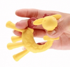 Deer Design Silicone Teether Baby Teething Toy