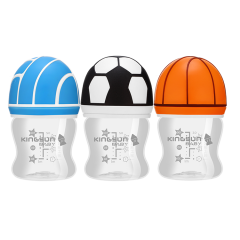 Wide Neck Sports Cap Baby Feeding Bottle With Handle