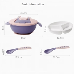 Baby Suction Feeding Bowls In Three Dispenser