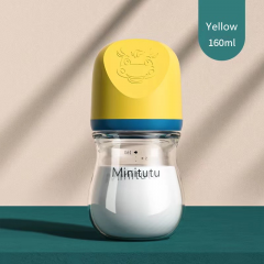 Newborns Wide Neck Glass Baby Feeding Bottle