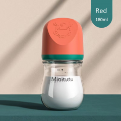 Newborns Wide Neck Glass Baby Feeding Bottle